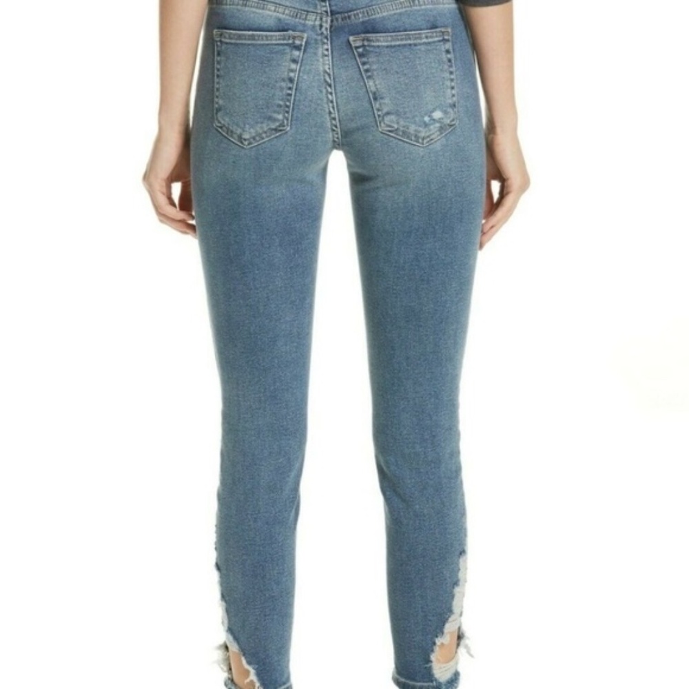 Free People We the Free 'About a Girl' Distressed Skinny Jeans Size 28 - Picture 4 of 9